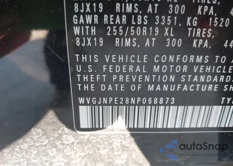 2022 Volkswagen Id.4 Awd Pro из США, поврежденный, VIN WVGJNPE28NP068873